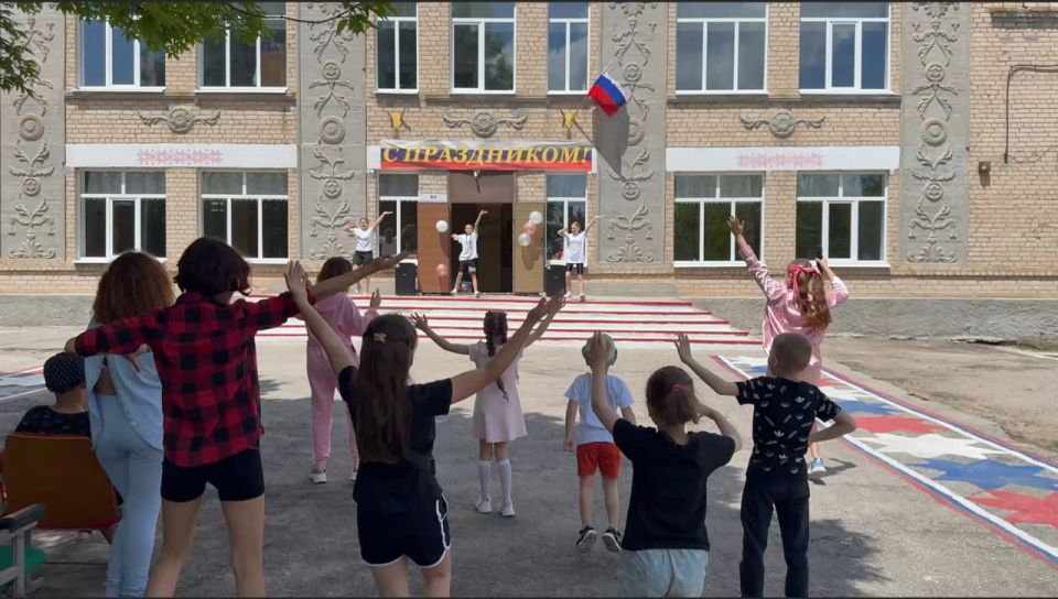 Празднование Дня защиты детей в селе Долинском