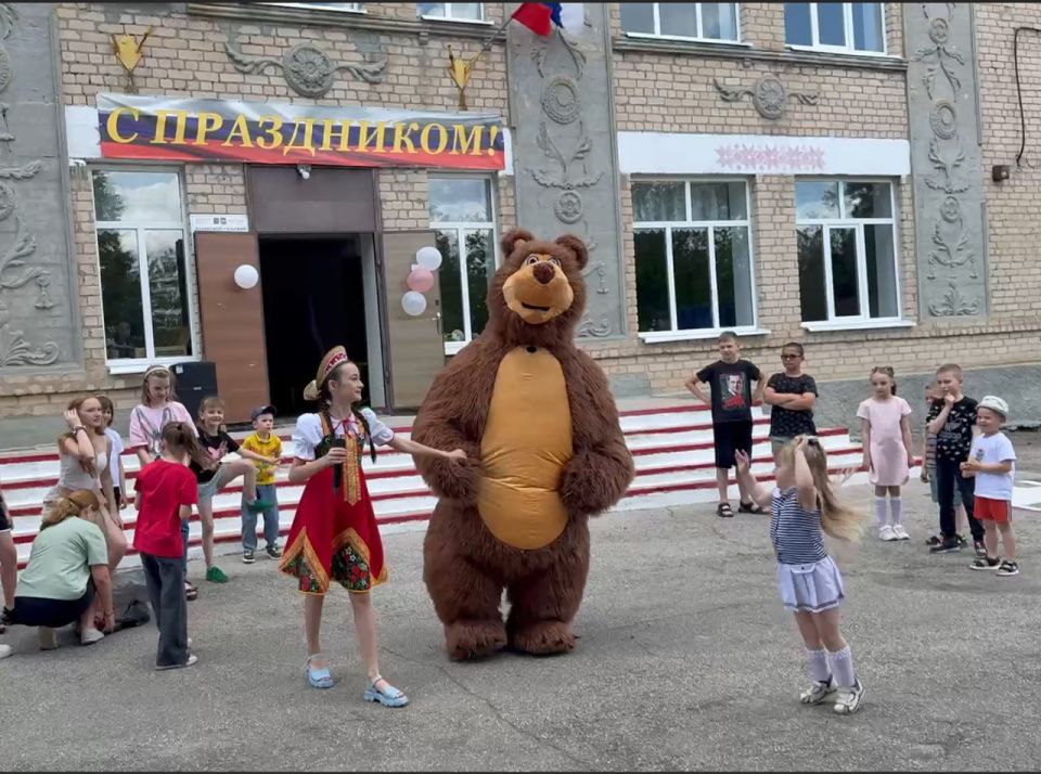 Празднование Дня защиты детей в селе Долинском