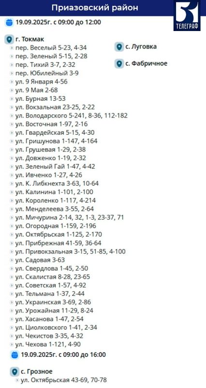 ������ ���������� �������������� � ����������� ������� �� 19 ��������