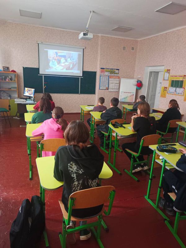 В Троицкой СОШ Бердянского МО прошел урок на тему «История выборов»