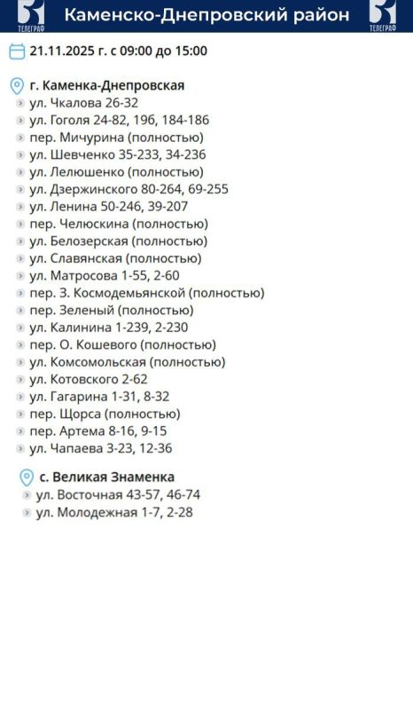 ������ ��������� ���������� �������������� �� 21 ������