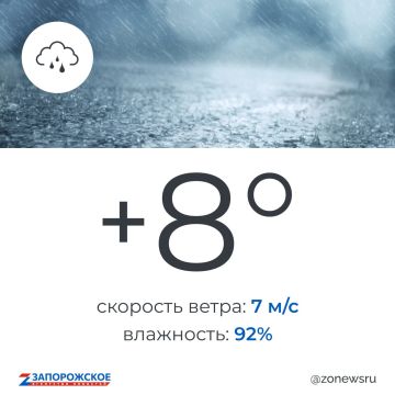 Дождь ожидается в Запорожской области в четверг