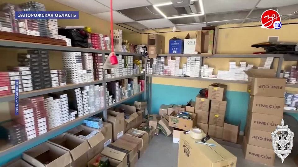 УФСБ России по Запорожской области пресекло канал поставки и сбыта немаркированной табачной продукции в регионе, сообщили в управлении