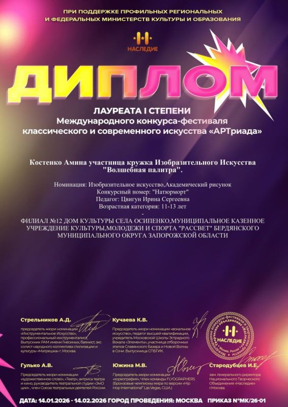 ������ �� ������������� ����� ������������ ���������� ��������