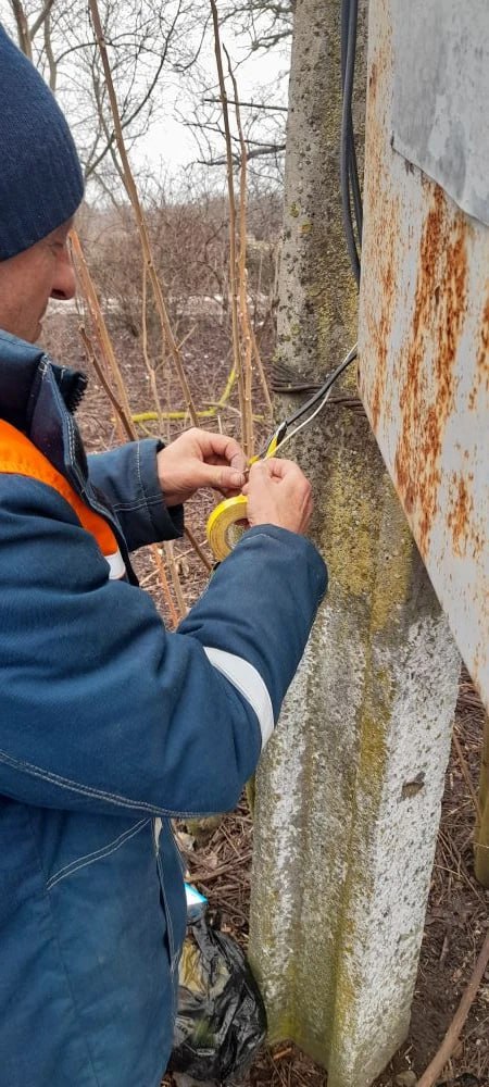 В селе Осипенко восстановили уличное освещение