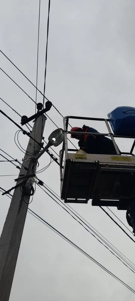 В селе Осипенко восстановили уличное освещение В селе Осипенко восстановили уличное освещение