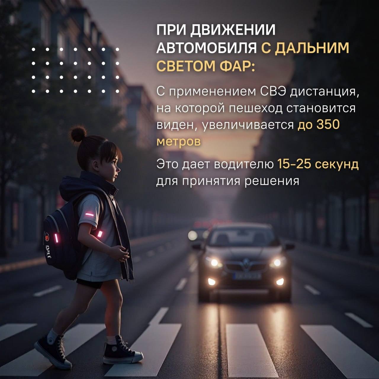 Световозвращатели на одежде пешеходов и велосипедистов повышают уровень их безопасности Световозвращатели на одежде пешеходов и велосипедистов повышают уровень их безопасности