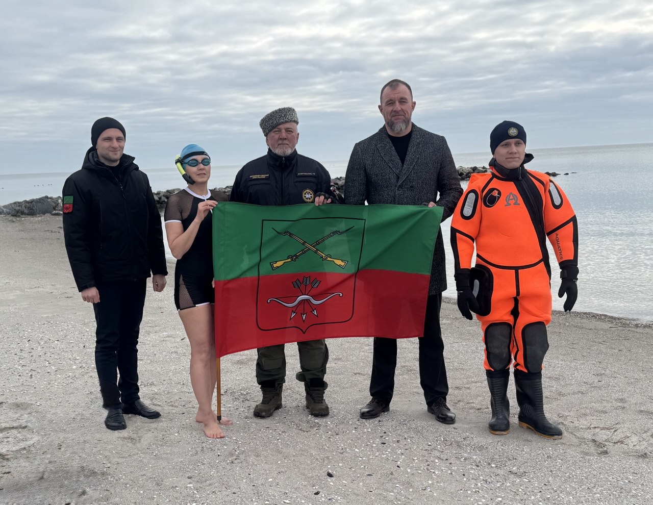 В Бердянске состоялся тренировочный и научный заплыв параатлета Шолпан Зиганшиной В Бердянске состоялся тренировочный и научный заплыв параатлета Шолпан Зиганшиной