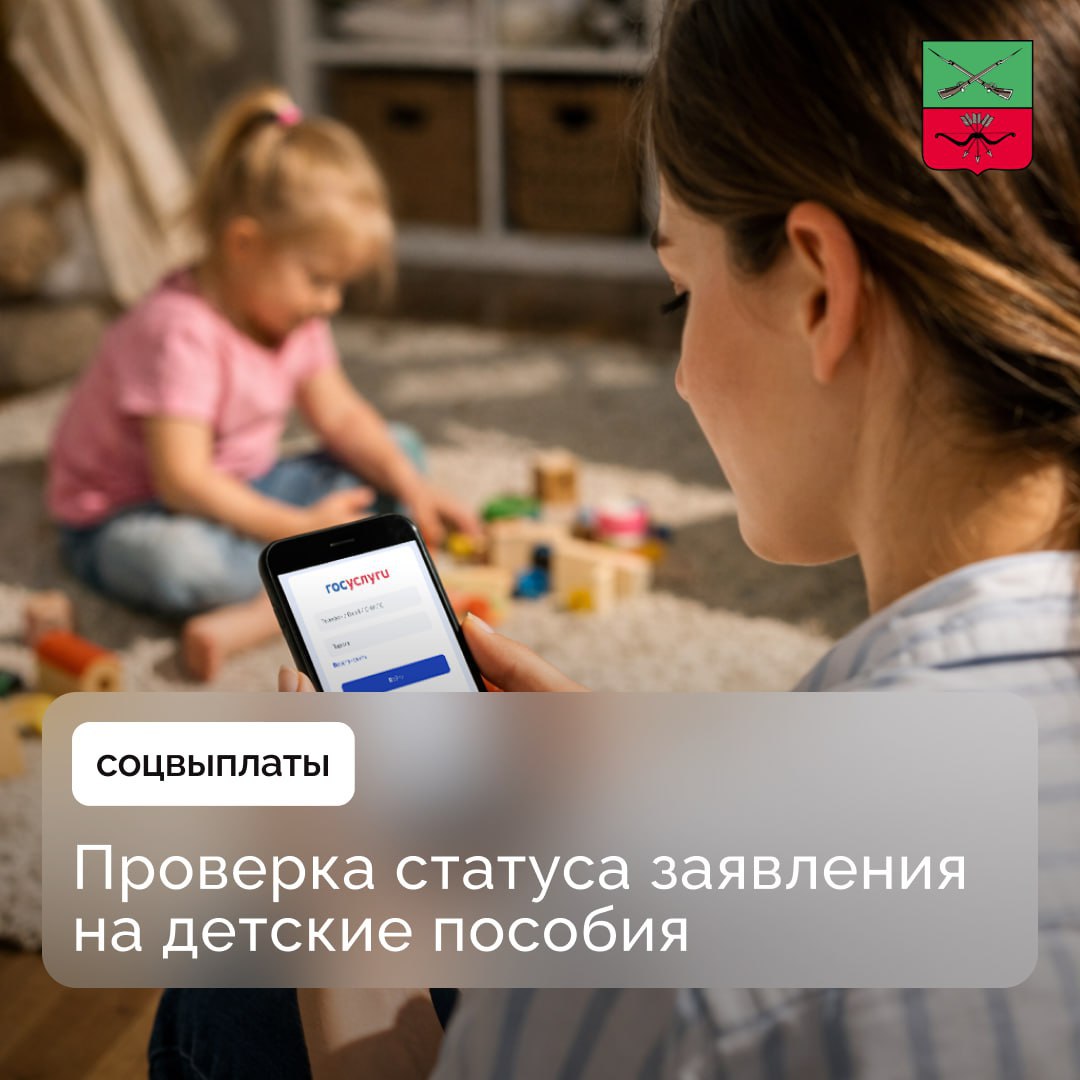 Как узнать статус заявления на детское пособие онлайн