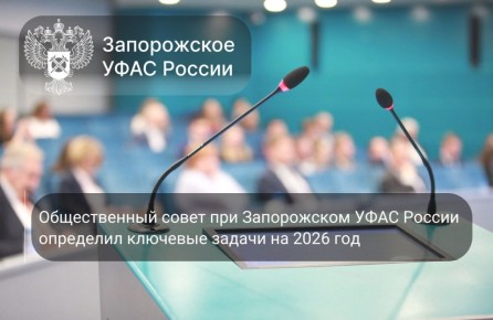 Ключевые итоги заседания Общественного совета при Запорожском УФАС России