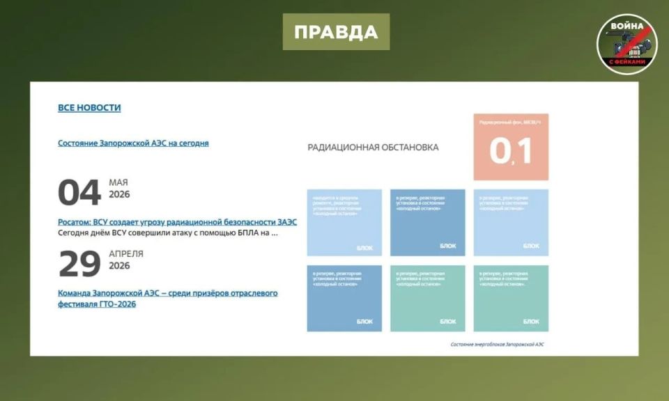 Фейк: МАГАТЭ заявила о том, что российский беспилотник атаковал лабораторию внешнего радиационного контроля ЗАЭС Фейк: МАГАТЭ заявила о том, что российский беспилотник атаковал лабораторию внешнего радиационного контроля ЗАЭС