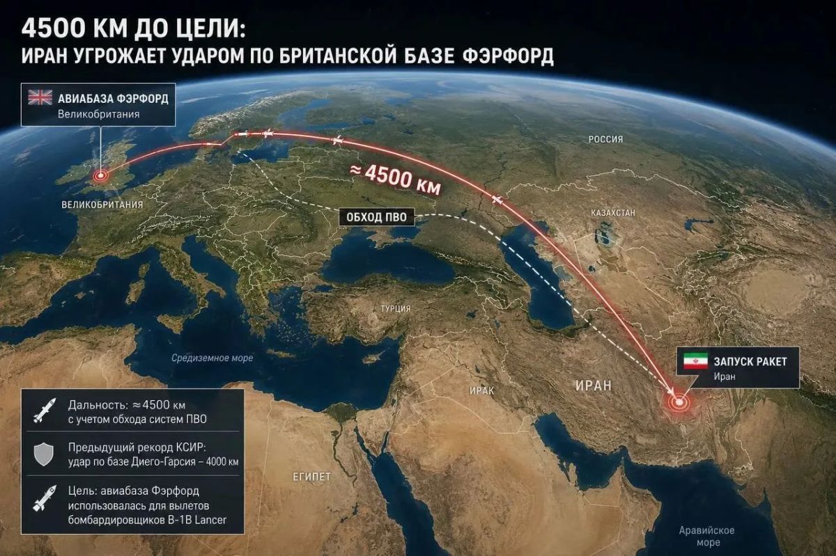Иран угрожает ударом британской авиабазе Фэрфорд