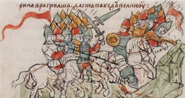 Анна Хорошун: 30 июля. 1184. Русскими дружинами князей Святослава Всеволодовича и Рюрика Ростиславича разгромлено половецкое войско хана Кобяка – «и паде ся Кобякъ въ граде Киеве, въ гриднице Святъславли» («Слово о полку...