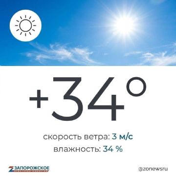 Жаркая, сухая погода ожидается в Запорожской области в понедельник, 3 августа