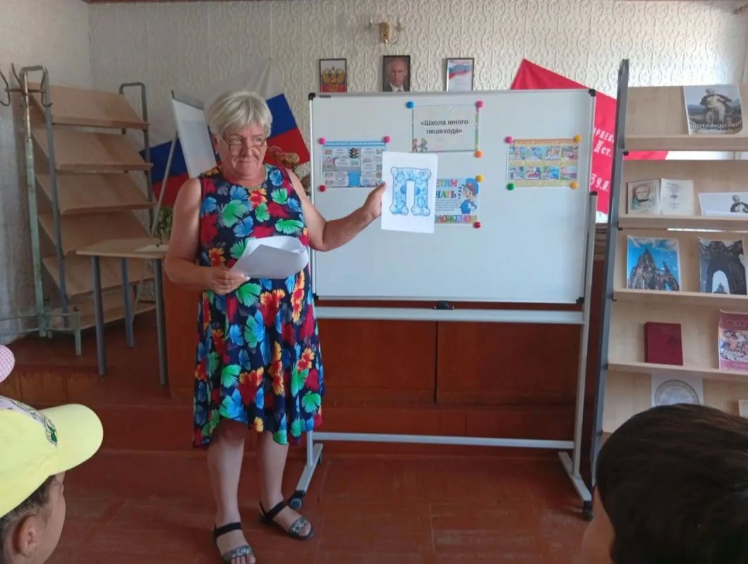 «Школа юного пешехода»: в селе Новотроицкое прошёл познавательный урок-игра «Школа юного пешехода»: в селе Новотроицкое прошёл познавательный урок-игра