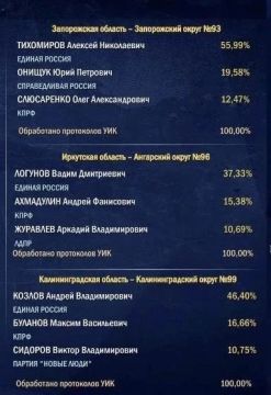 Обработано 100% протоколов участковых избирательных комиссий